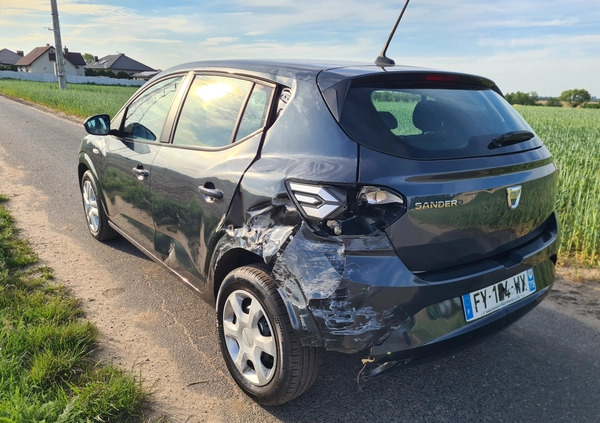 Dacia Sandero cena 27400 przebieg: 9770, rok produkcji 2021 z Witnica małe 254